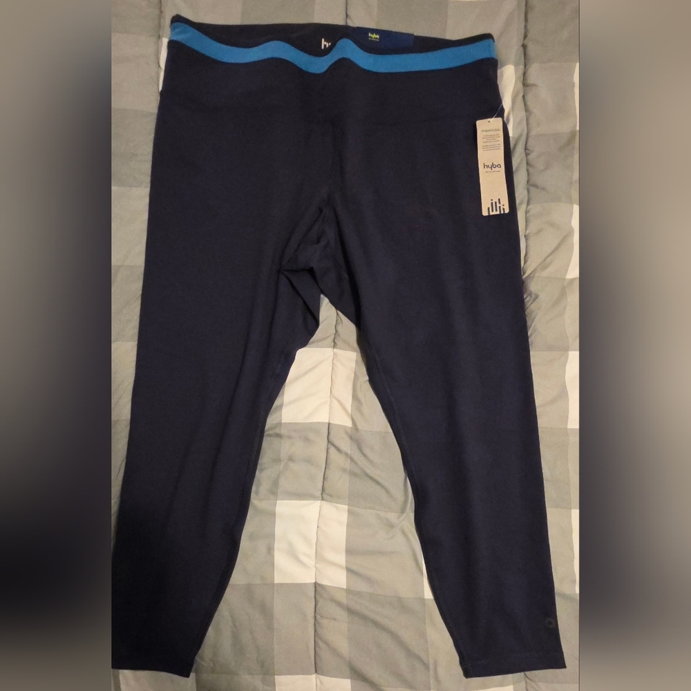 2X HYBA Navy Blue Leggings BNWT